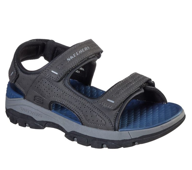 Skechers Relaxed Fit: Tresmen - Garo - Mens Sandals Deep Grey [AU-LH9645]